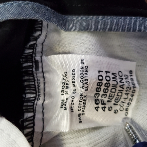NWT Lee Womens Essential Chino Pants Sz 6 M Black Straight Leg Mid Rise - Picture 6 of 8